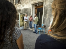 "the inner outside (bivouacs)", opening at the nuovo spazio di casso, July the 18th - photo by giacomo de donà