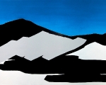 priscilla tea - untitled (mountain II), 2011, acrylic and paste on canvas, 200x300